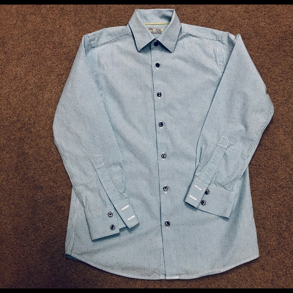 Boys, Size 8, C2 by Calibrate, Blue Cotton Oxford
